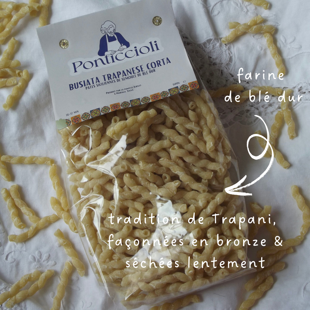 Pâte Busiate Trapanese Corta