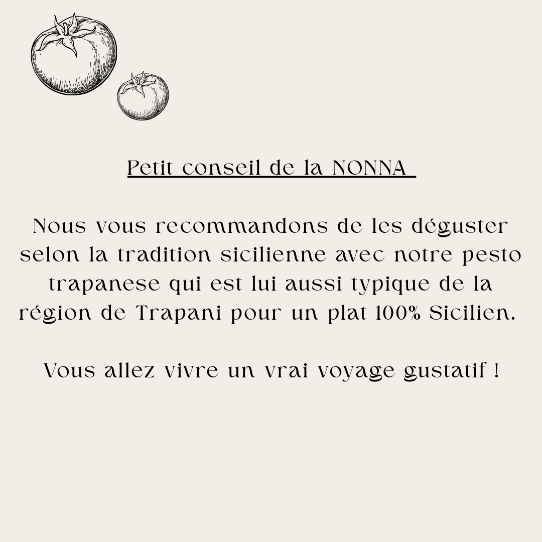 Pâte Busiate Trapanese Corta