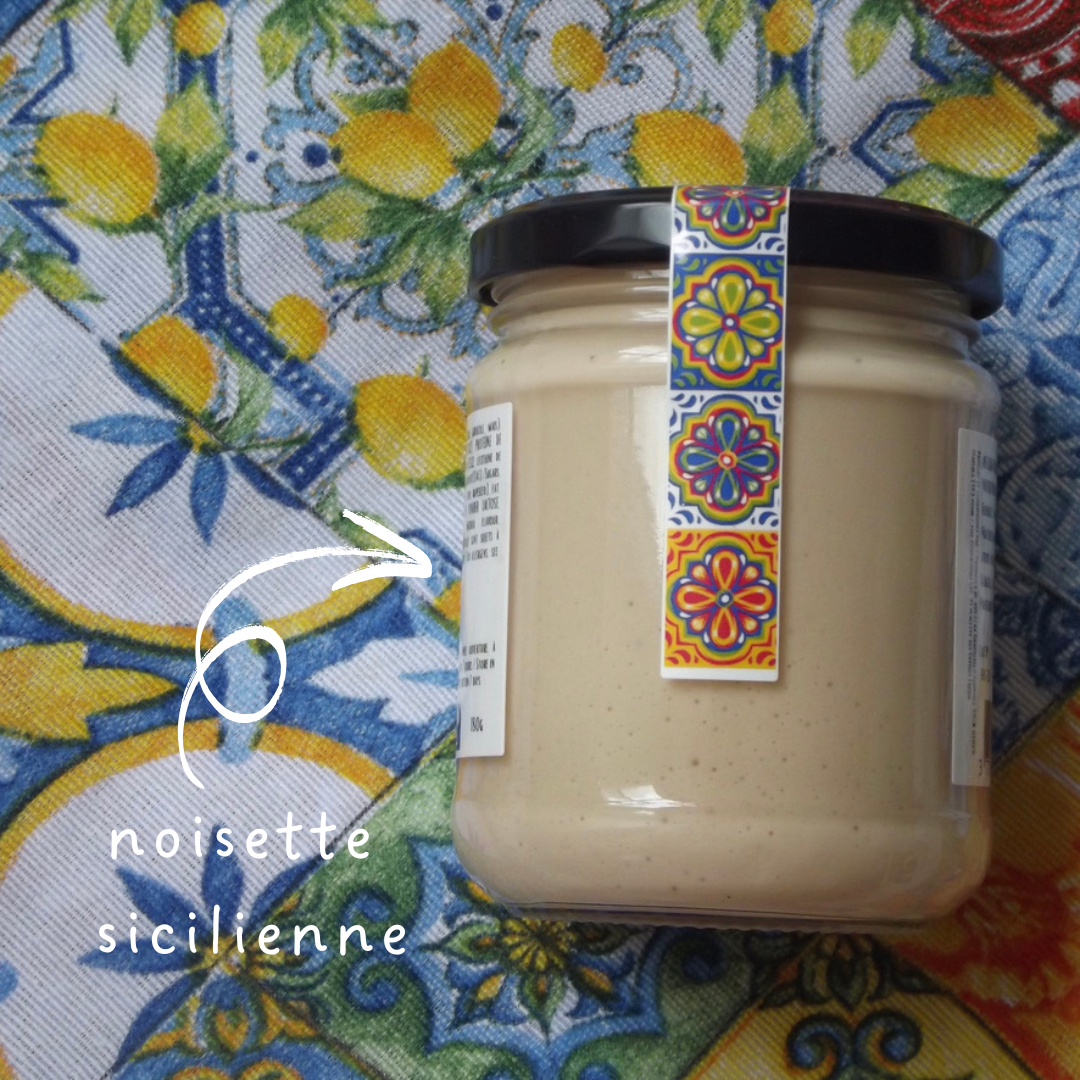 Crema di nocciola di sicilia - Crème de noisette sicilienne