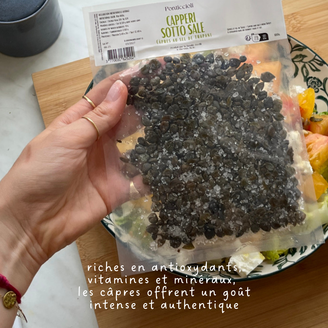Sachet de petites câpres de Sicile au sel de Trapani - Capperi siciliani