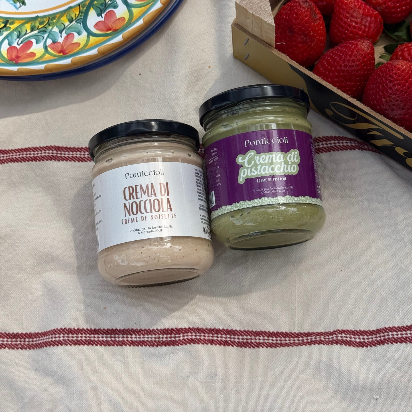 Duo Sucré : Crème de Pistache & Crème de Noisette de Sicile