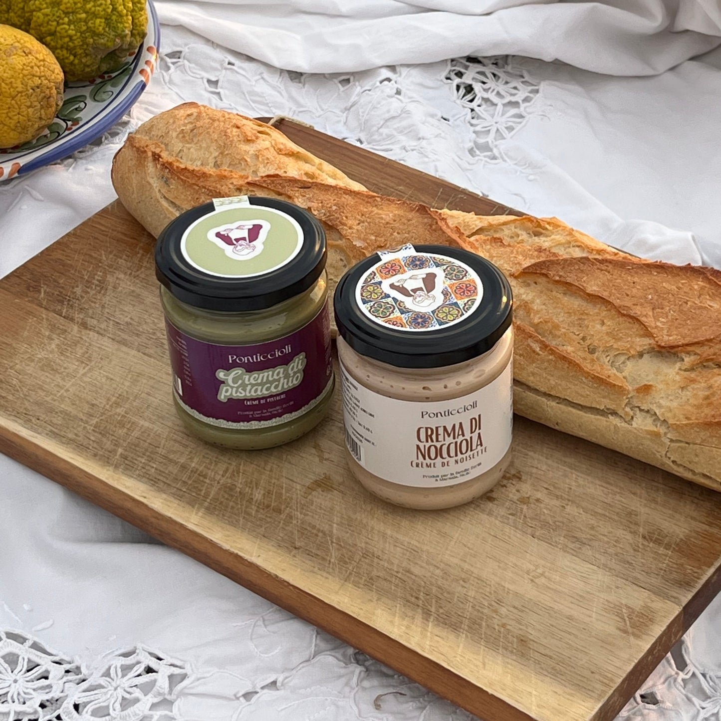 Duo Sucré : Crème de Pistache & Crème de Noisette de Sicile