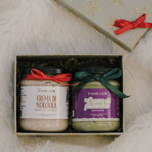 Coffret de Noël – Duo Sucré : Crème de Pistache & Crème de Noisette de Sicile
