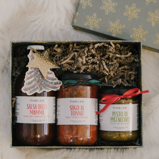 Coffret de Noël – Trio de Sauces Siciliennes Artisanales
