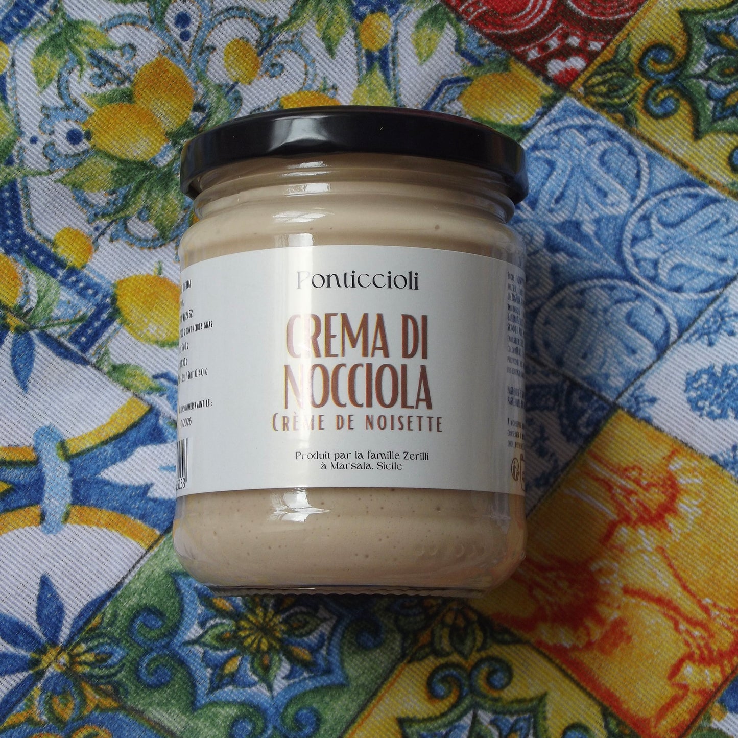 Crema di nocciola di sicilia - Crème de noisette sicilienne